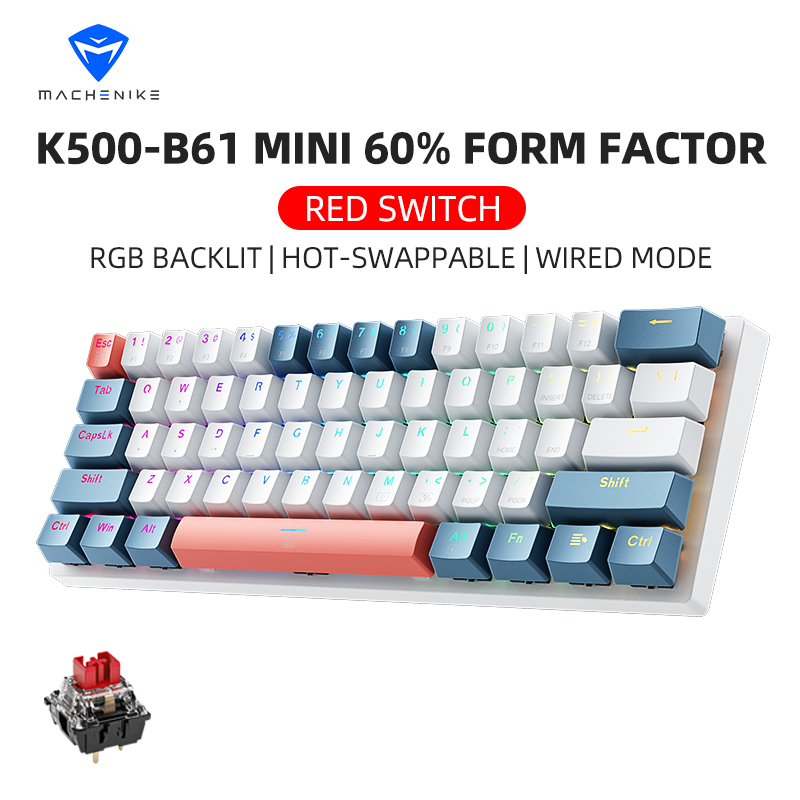 Gaming Keyboard Mini - K500-B61 Machenike Mini Mechanical Keybaord 60%