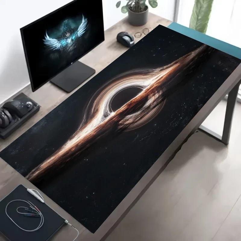 Gaming Keyboard Mini - Cosmic Black Hole Mouse Pad 900x450MM