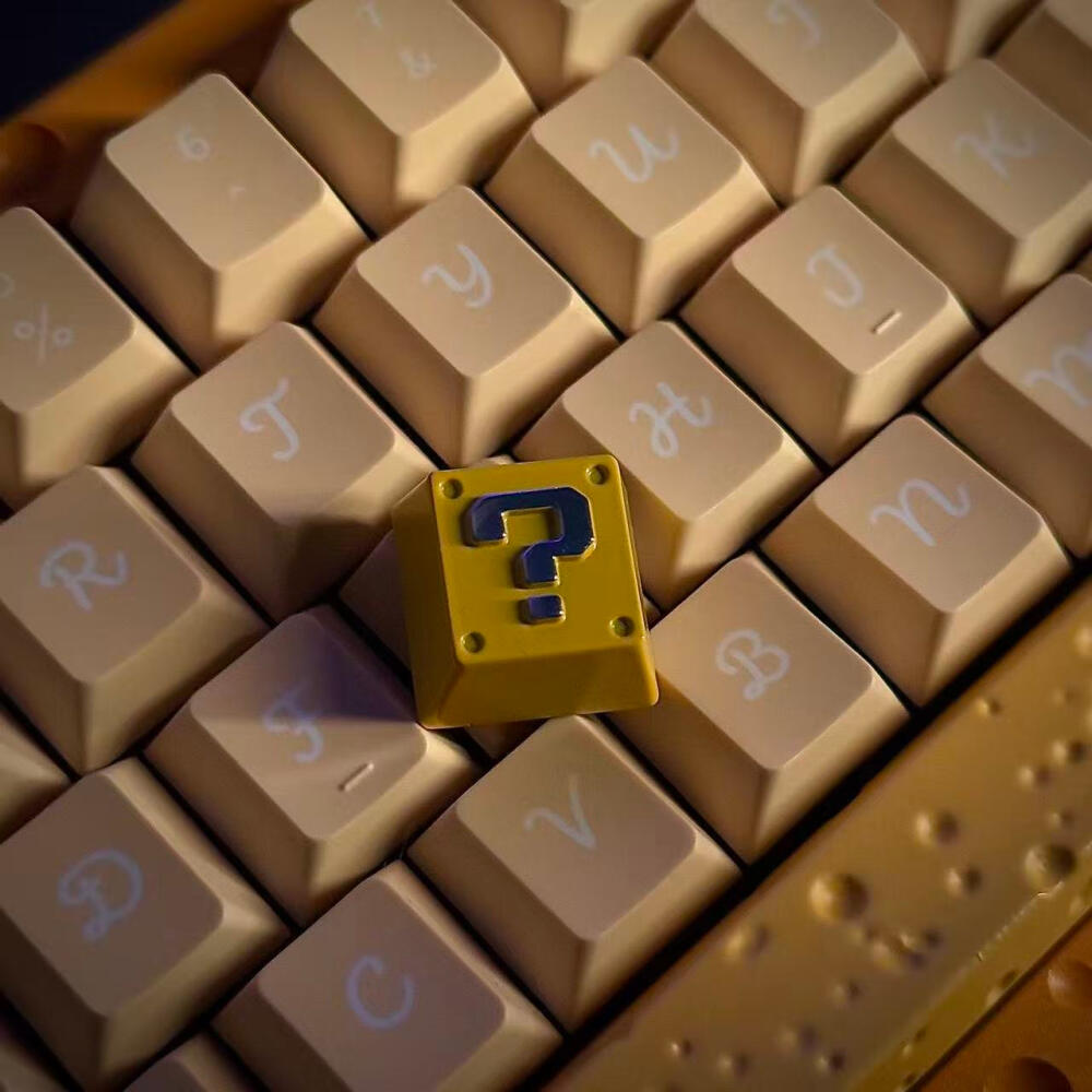 Retro 8-Bit Pixel Question Blo - Gaming Keyboard Nearby review and price